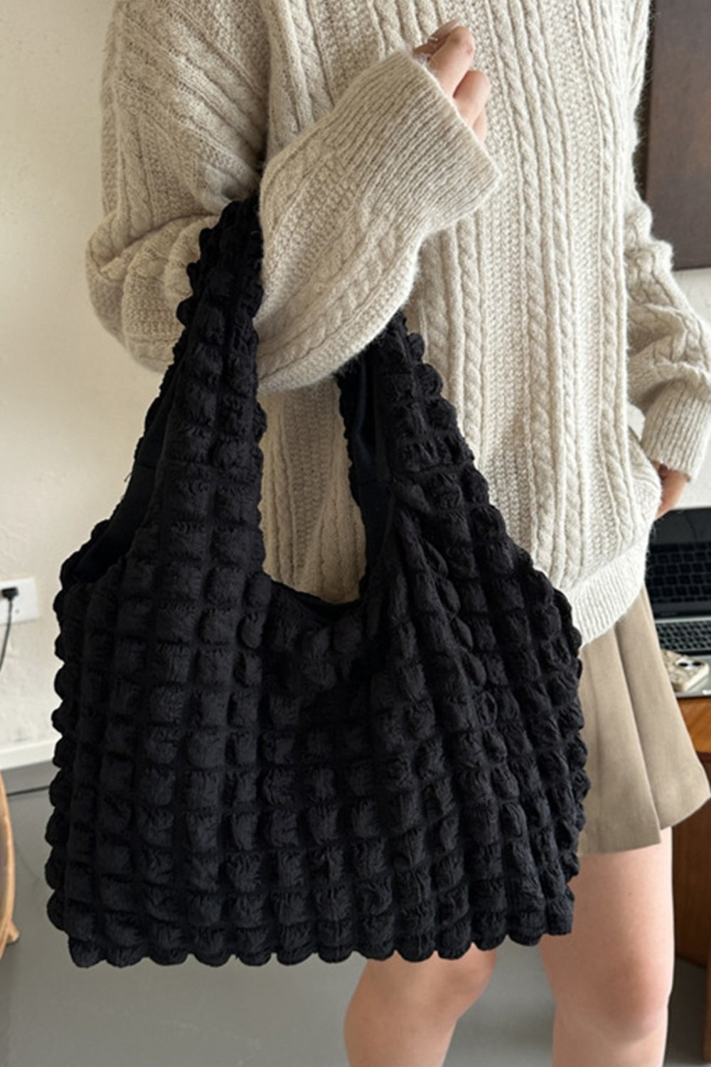 Sac fourre-tout à bandoulière bouffant Zenana Cloud