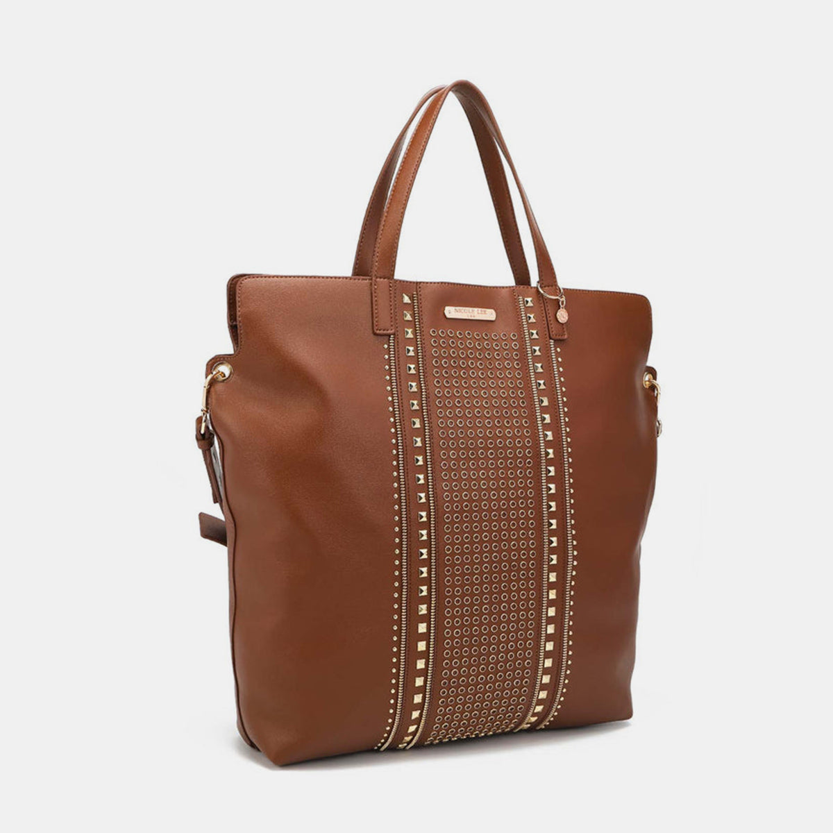 Bolso tote grande con tachuelas de Nicole Lee USA