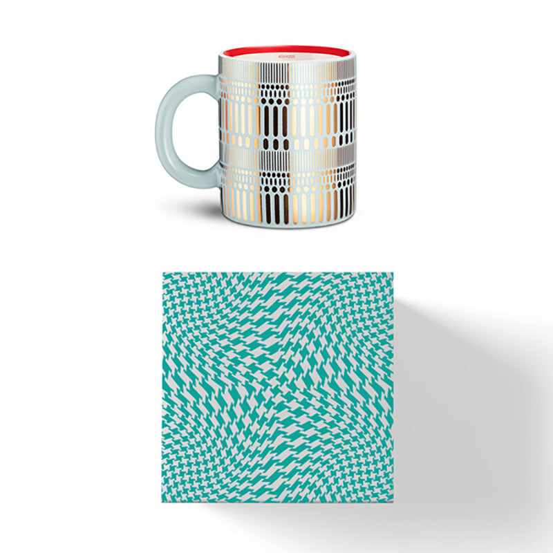 Taza de cerámica de vidrio con diseño de artista IT Mug - The Party Green 