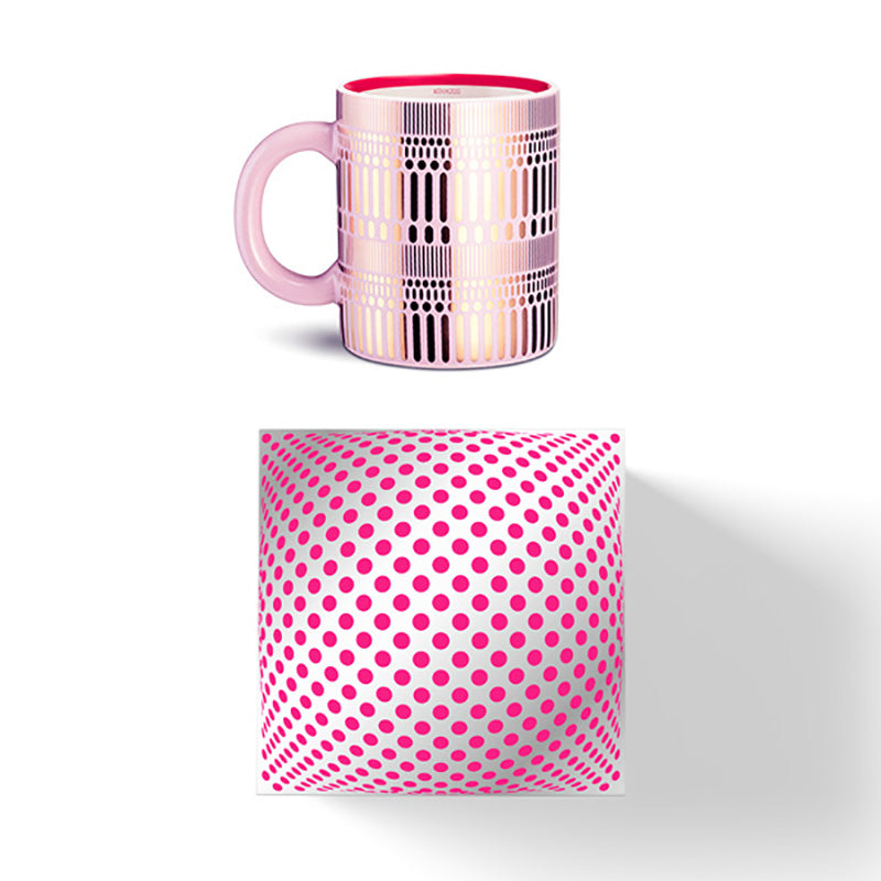 Taza de cerámica de vidrio con diseño de artista IT Mug - The Party Pink 