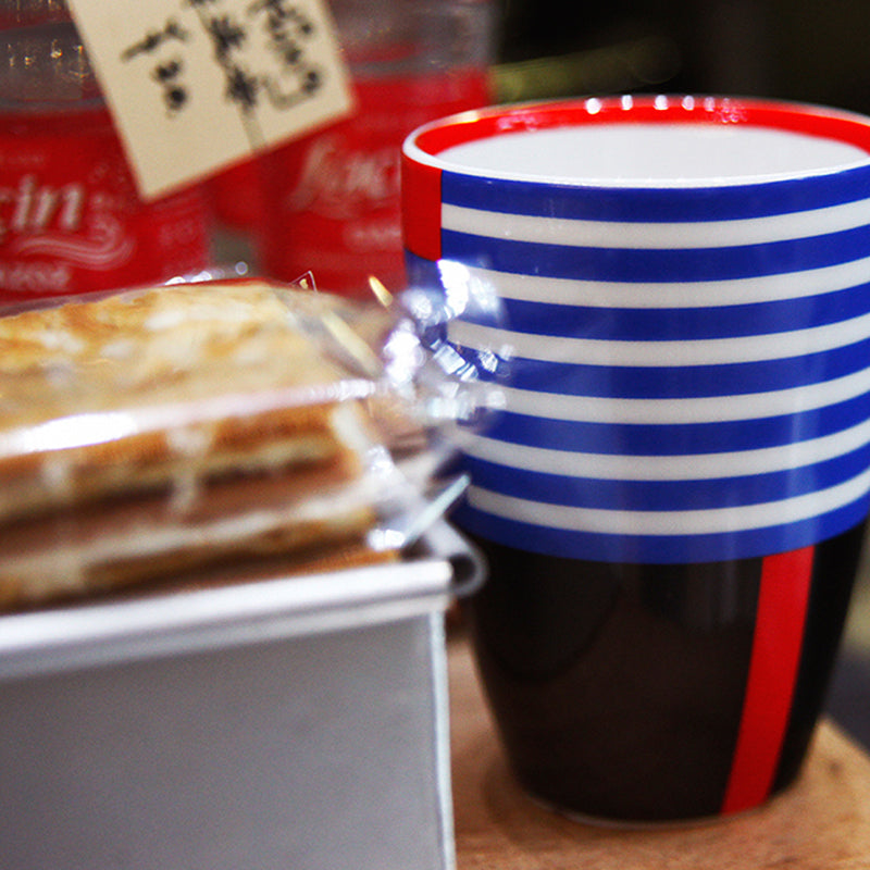 Taza de cerámica de vidrio con diseño de artista IT -fff Azul 